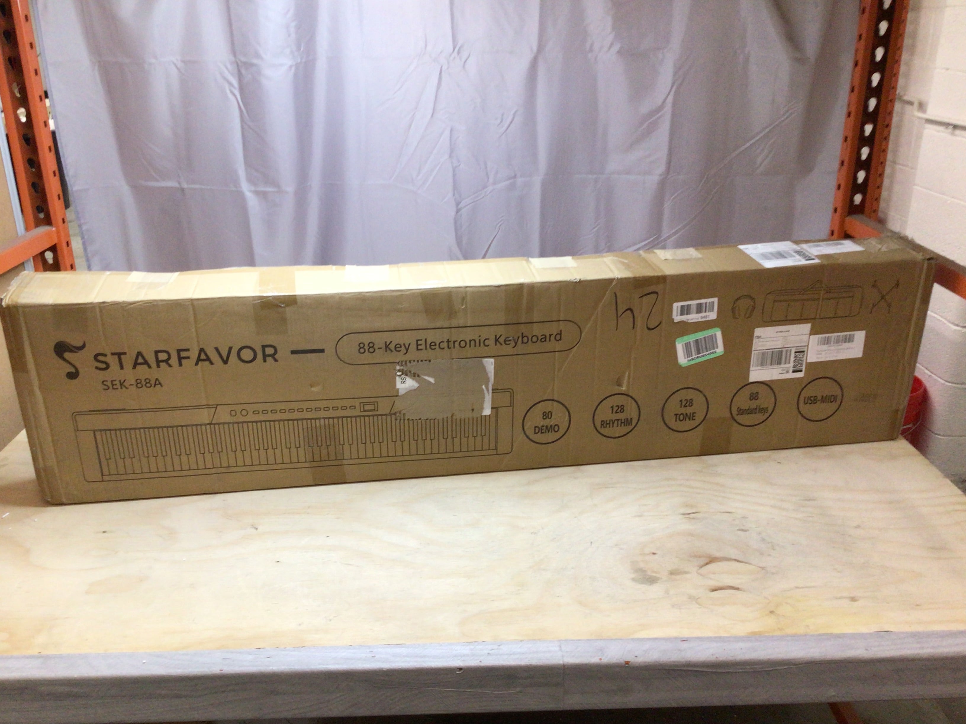 Starfavor Piano Keyboard 88 Keys with Stand SEK-88A **OPEN BOX - READ** (8112941793518)
